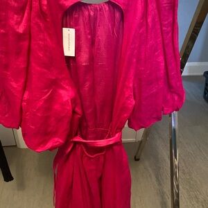 Banana Republic linen open back linen dress